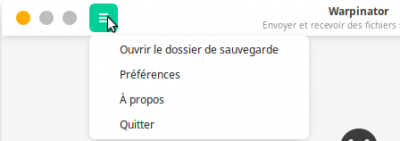 Menu général
